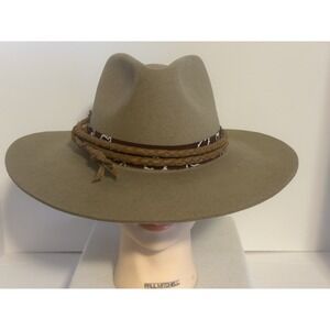 Stallion By STETSON Cowboy Camel Beige  XXX Premium Wool USA Made sz. 55 6 7/8